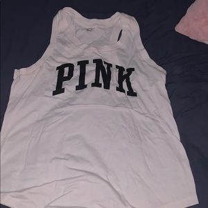 White pink tank Large